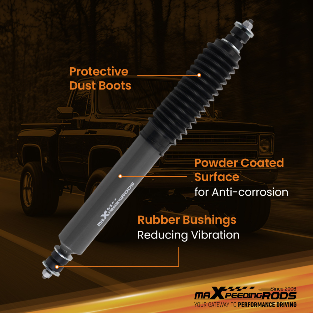 Single Steering Stabilizer compatible for Chevy Compatible for GMC Truck SUV 1988-2006