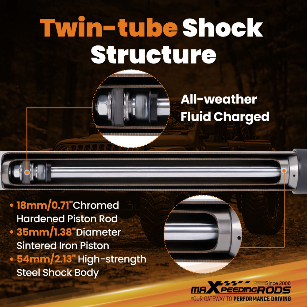 Single Steering Stabilizer compatible for Jeep CJ 1959-86 compatible for Dodge Raider 4WD 1987-89