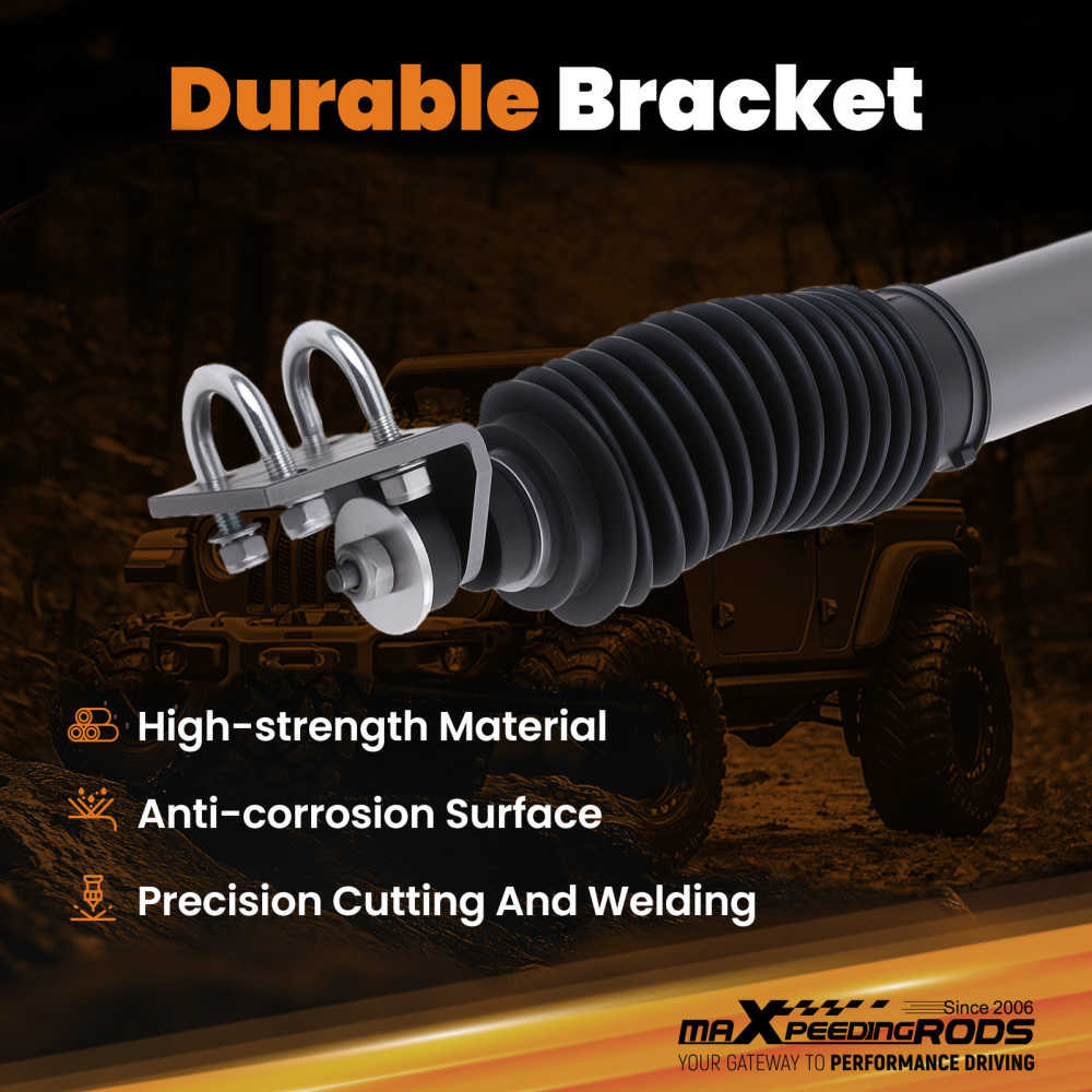 Single Steering Stabilizer compatible for Jeep CJ 1959-86 compatible for Dodge Raider 4WD 1987-89