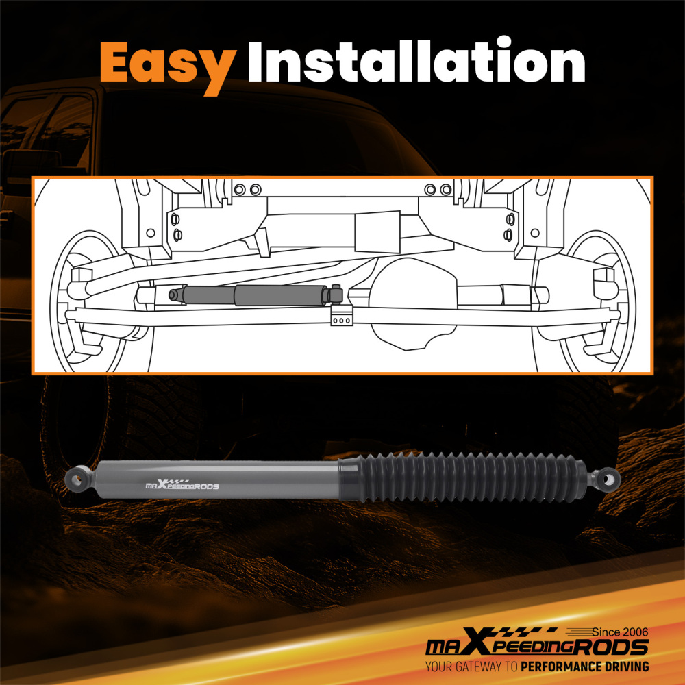 Front Steering Damper Component compatible for Ford F250 F350 11-24 HC3Z3E651C
