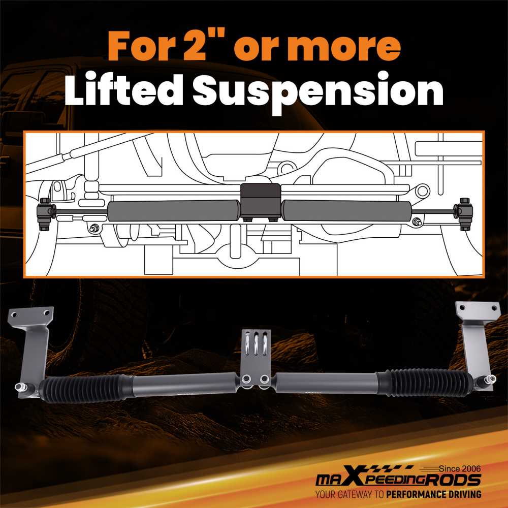 Compatible para Ford F250 F350 compatible para Super Duty Estabilizador de dirección dual F250 / F350 compatible para Super Duty venta