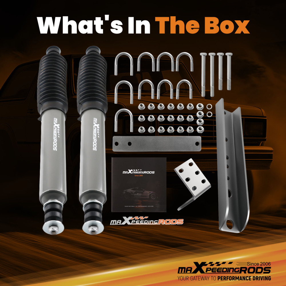 Dual Steering Stabilizer compatible for Ford F-150 F-250 F-350 Bronco 1980-1996