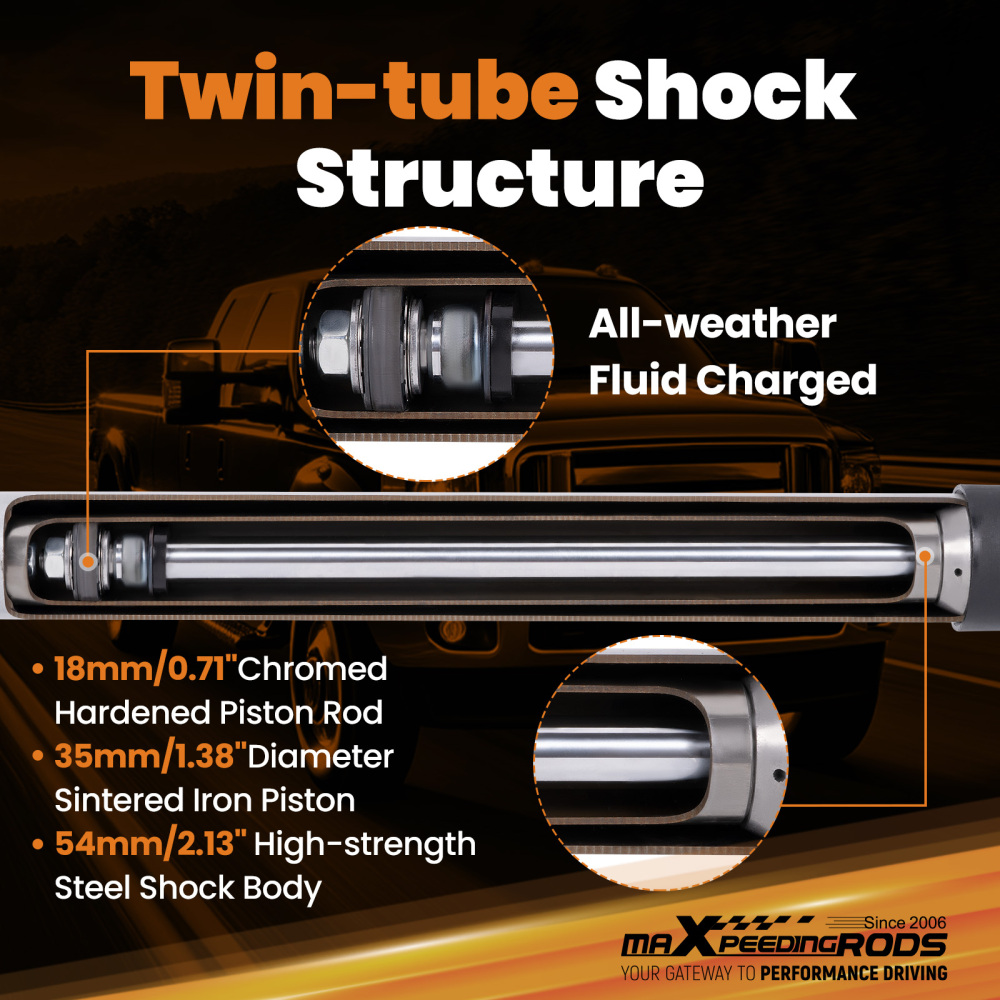 Steering Stabilizer compatible for Ford F250 F350 Super Duty 4WD 1999-04 Excursion 2000-05