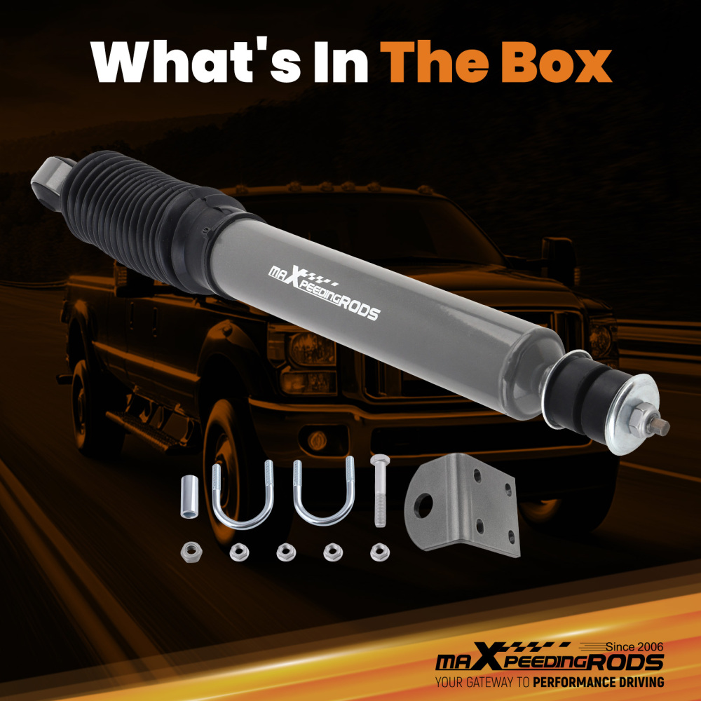 Steering Stabilizer compatible for Ford F250 F350 Super Duty 4WD 1999-04 Excursion 2000-05