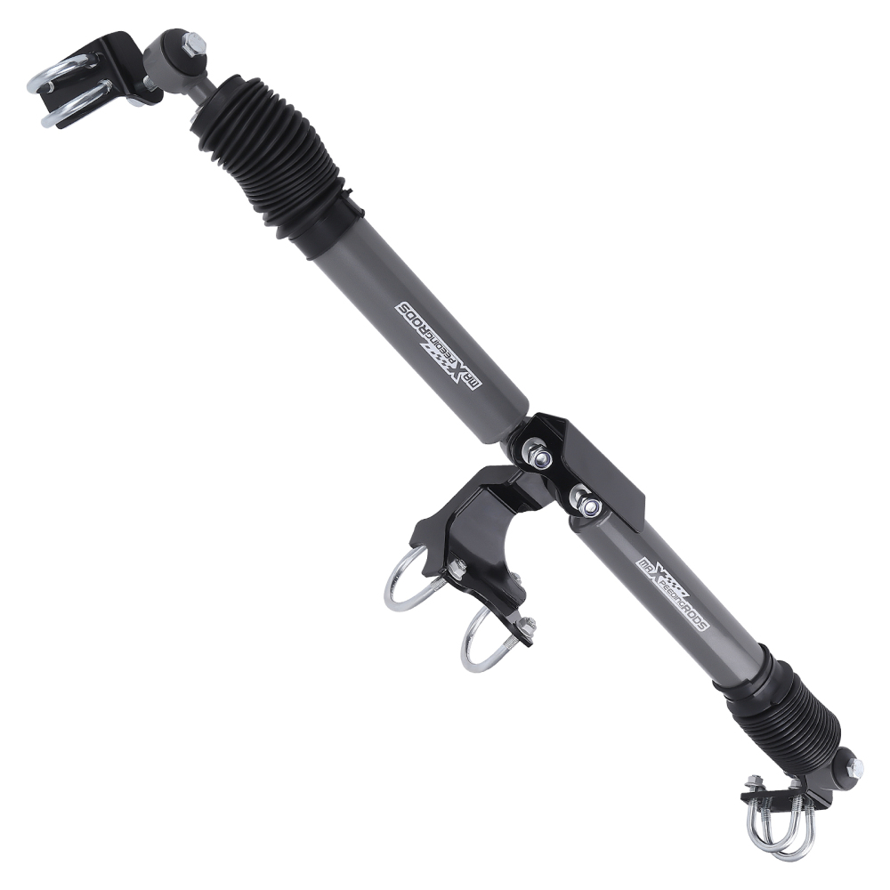 Doppio Stabilizzatore di Sterzo + Staffe di montaggio compatibile per Jeep Wrangler JK 07-17