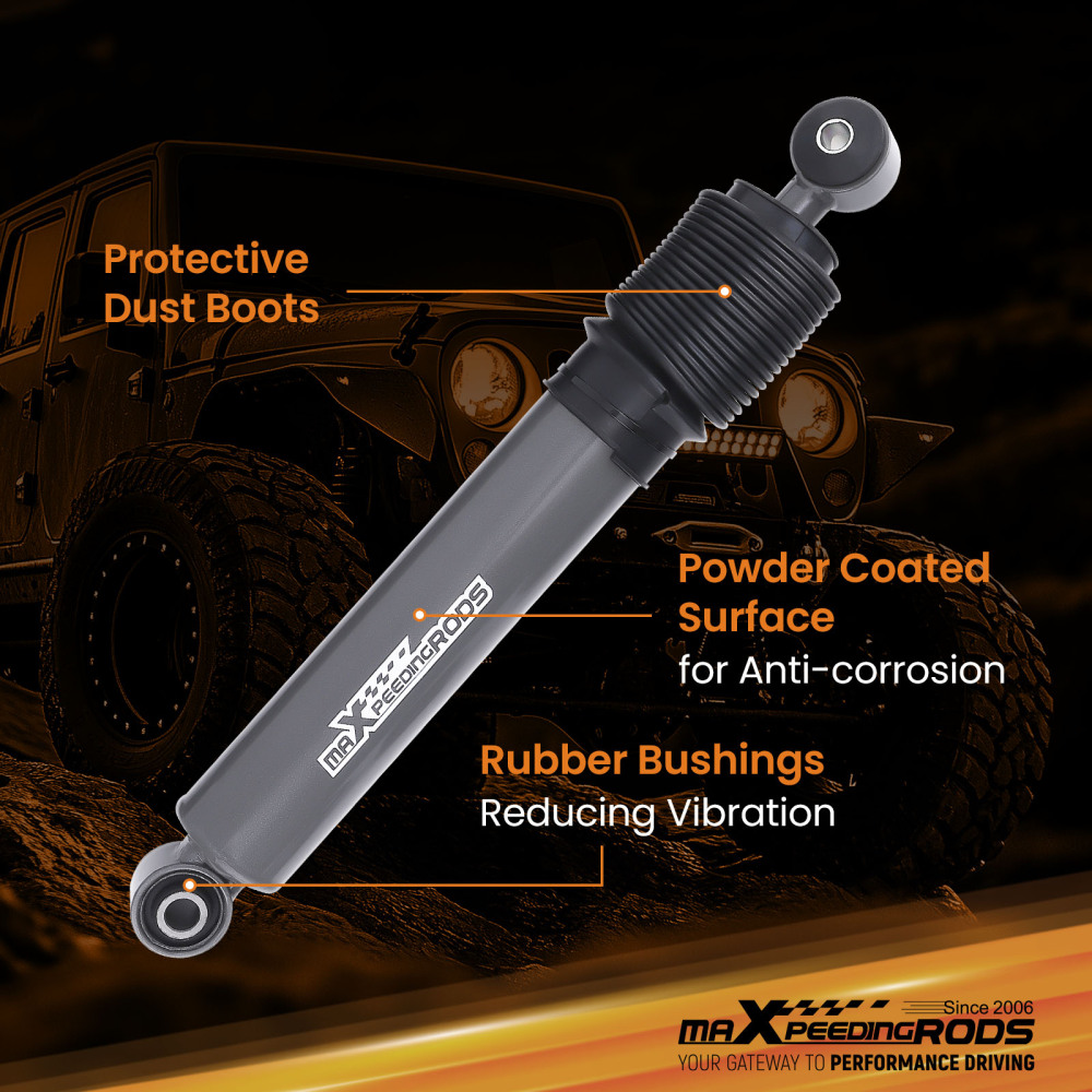 Compatible for Jeep Wrangler 2WD 4WD 2007-2017 2-8 lift Dual Steering Stabilizer