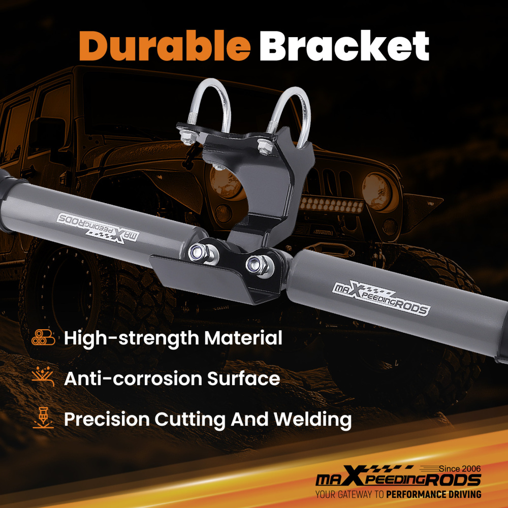 Compatible for Jeep Wrangler 2WD 4WD 2007-2017 2-8 lift Dual Steering Stabilizer