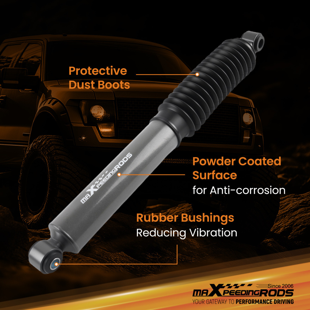 Front Steering Damper compatible for Chevrolet Avalanche 2500 2002-2006 Steel Build