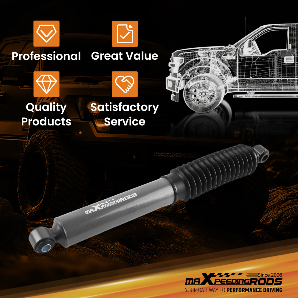 Front Steering Damper compatible for Chevrolet Avalanche 2500 2002-2006 Steel Build