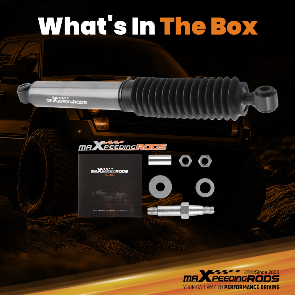 Front Steering Damper compatible for Chevrolet Avalanche 2500 2002-2006 Steel Build