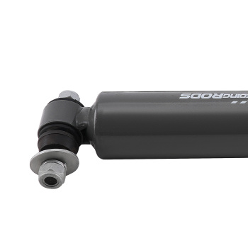 Dual Steering Damper Set compatible for Dodge Ramcharger 1974-1993 4WD Steel Black