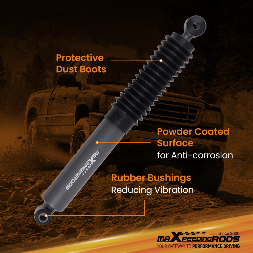Single Steering Stabilizer compatible for Chevy Silverado GMC Sierra 1500 99-06 4WD