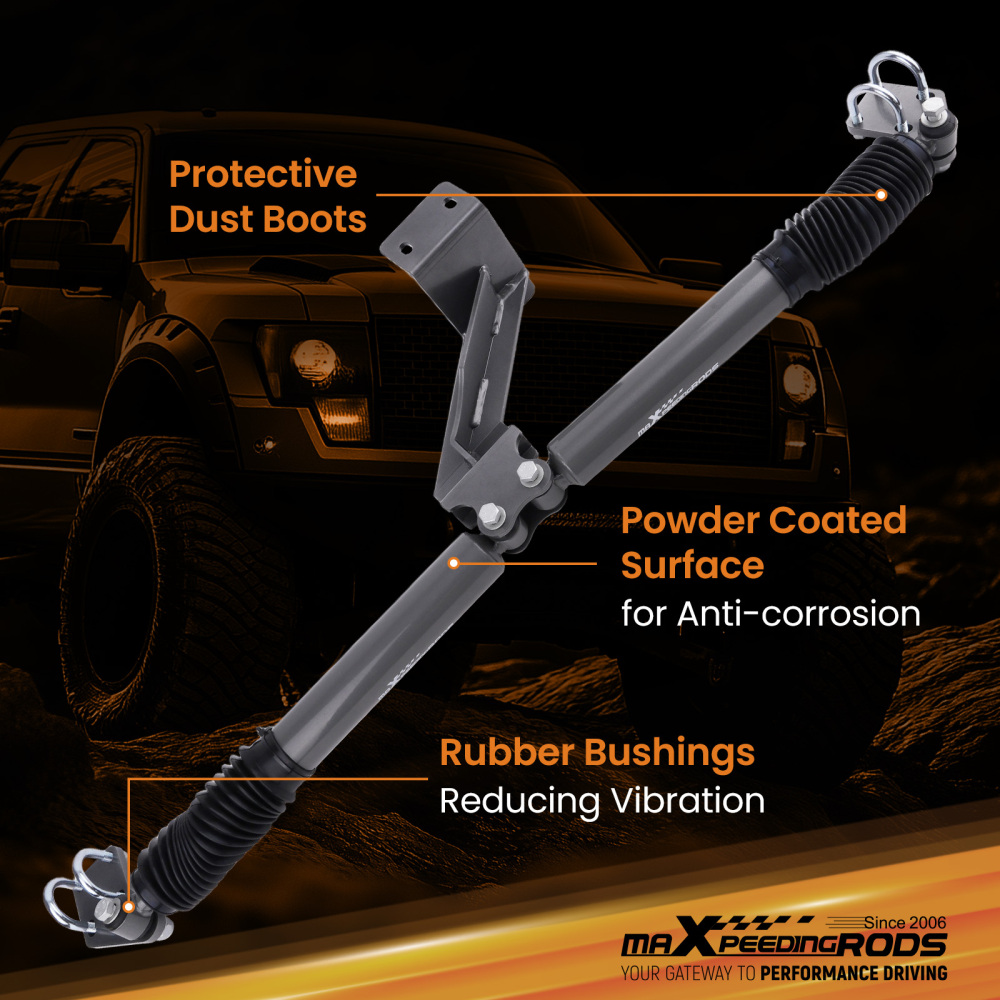 Dual Steering Stabilizers compatible for Ram 2500 2014-22 3500 2013-2022 4WD 2.5