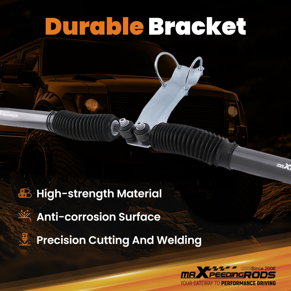 maXpeedingrods Dual Steering Stabilizer & Brackets compatible for Ram 1500 4WD 1994-1999