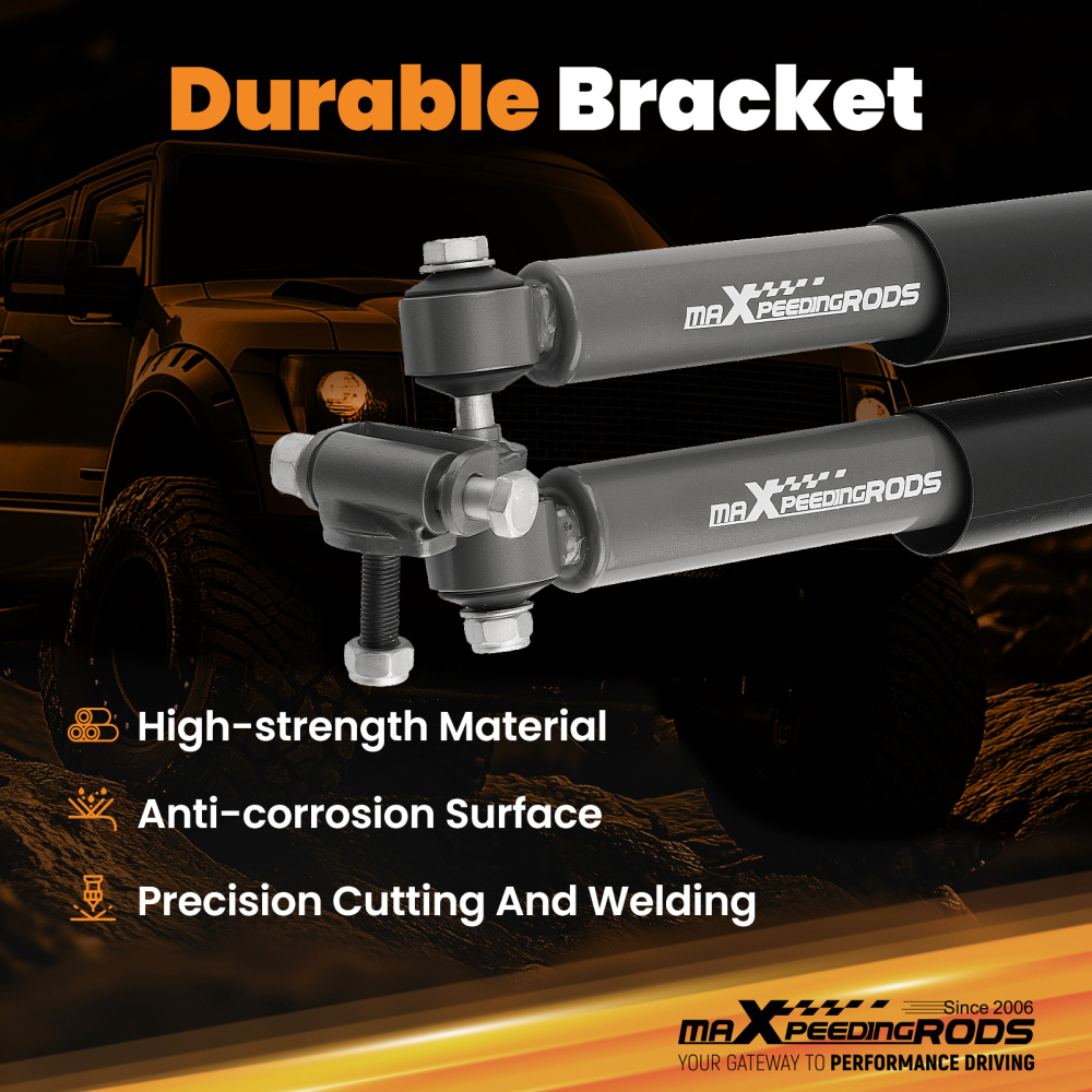 maXpeedingrods Dual Steering Stabilizerfor compatible for Jeep Comanchee MJ 2WD 4WD 1986-1993