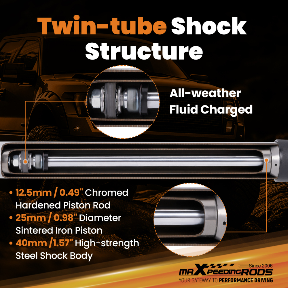 maXpeedingrods Dual Steering Stabilizerfor compatible for Jeep Comanchee MJ 2WD 4WD 1986-1993