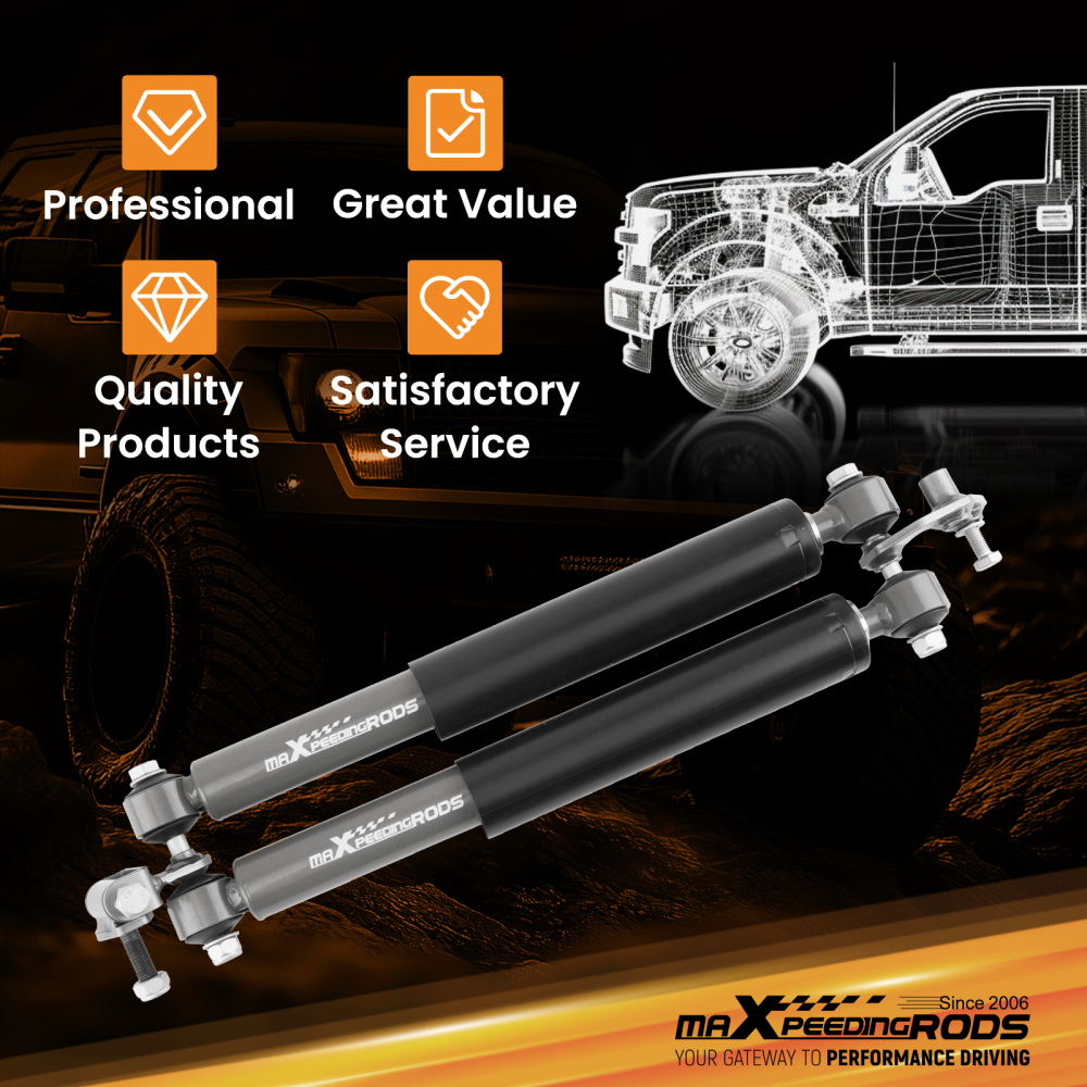 maXpeedingrods Dual Steering Stabilizerfor compatible for Jeep Comanchee MJ 2WD 4WD 1986-1993