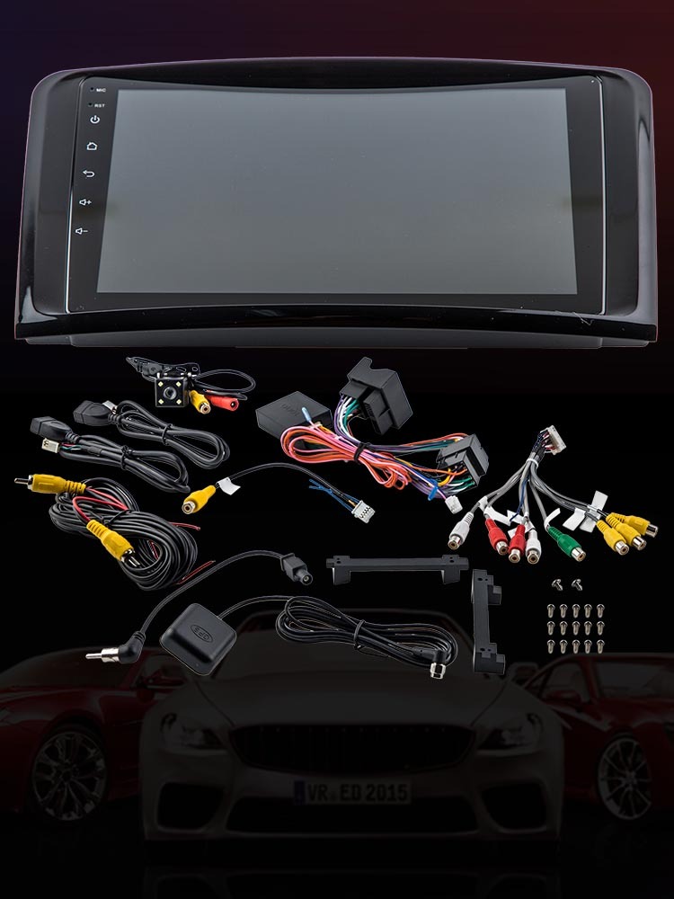 Autoradio Android 10.0 9 GPS compatible pour Mercedes ML W164 GL X164 2005-2012 DAB+ USB