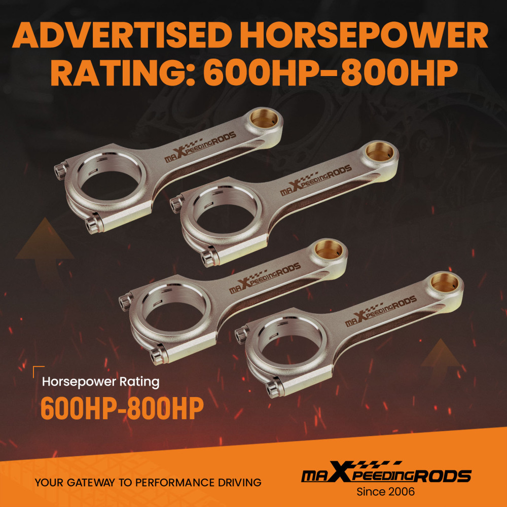 Connecting Rods compatible for Opel Vauxhall Astra Zafira 2.0L C20LET Z20LET C20XE 143mm