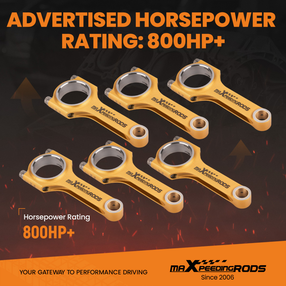 Titanizing Connecting Rod Rods compatible for Audi TT compatible for VW Golf 8N3 2.8 2.0 3.2 VR6 164mm