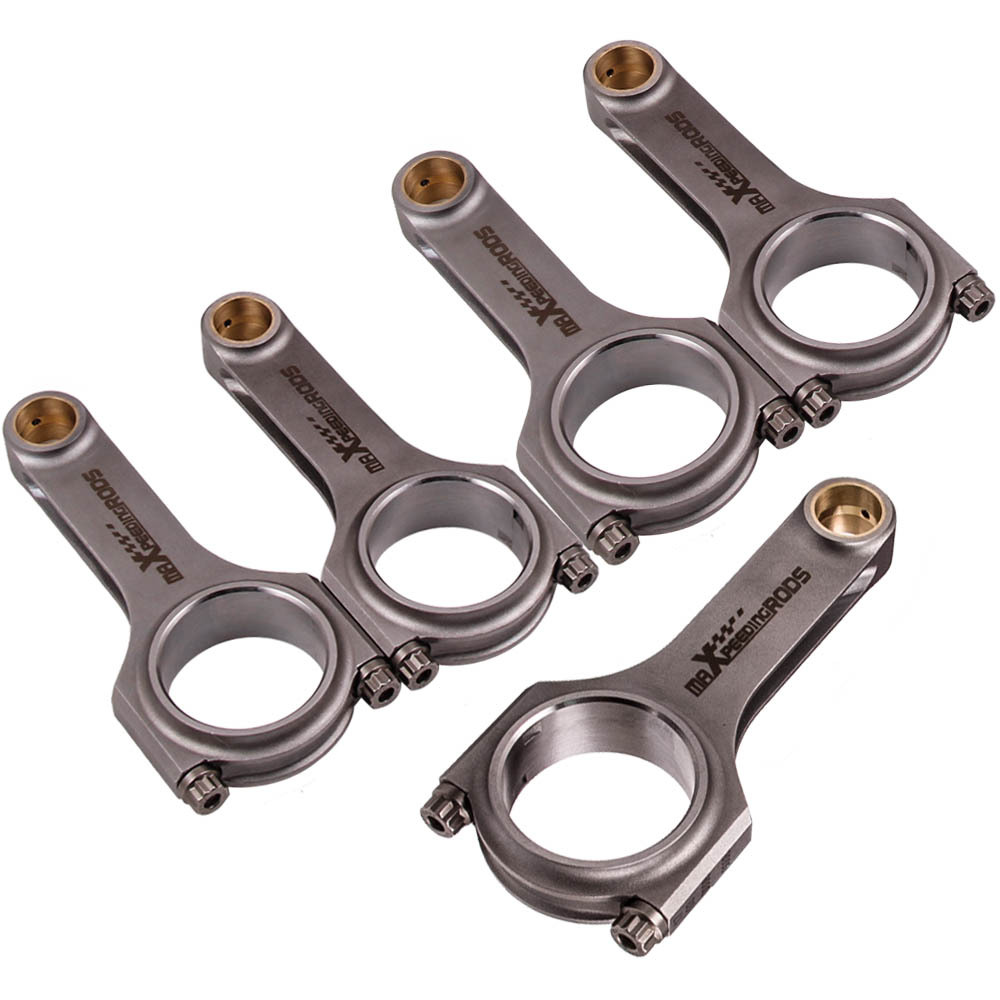 5 Pcs Connecting Rods compatible for Volvo 850 1999 C70 Coupe 2.3L Turbo (B5234T) H-Beam