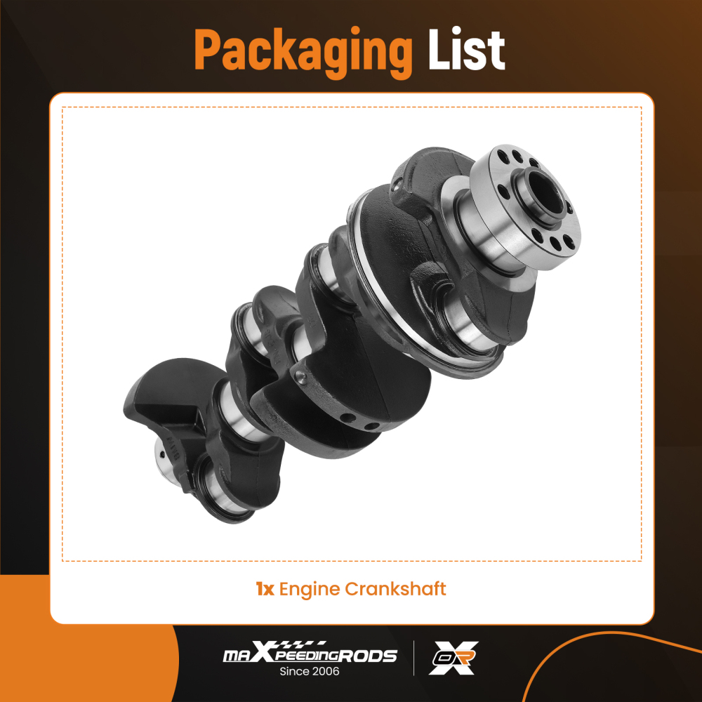 Engine Crankshaft 11217516040 compatible for BMW 2.0 N42 N43 N46 11210390923 11210142288