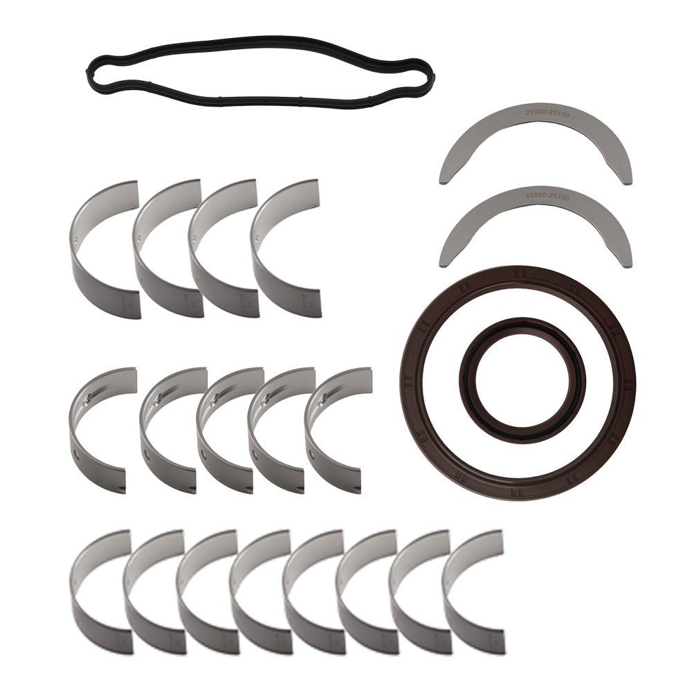 G4KJ Engine Pistons Gasket Overhaul Rebuild Kit Conrods Set compatible for HYUNDAI KIA 2.4L