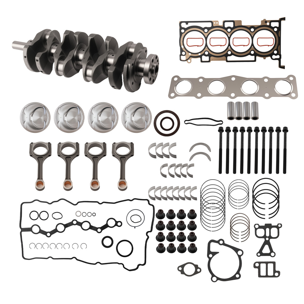 G4KJ Engine Pistons Gasket Overhaul Rebuild Kit Conrods Set compatible for HYUNDAI KIA 2.4L