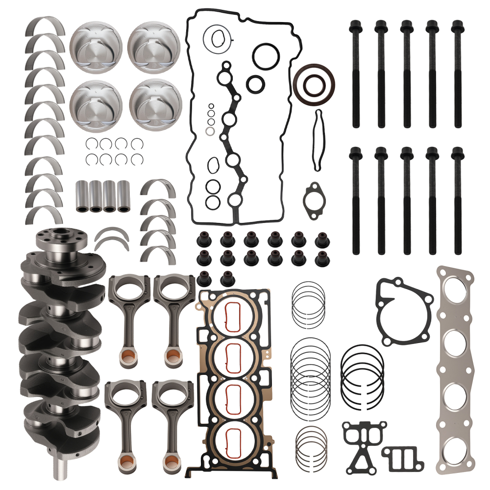 G4KJ Engine Pistons Gasket Overhaul Rebuild Kit Conrods Set compatible for HYUNDAI KIA 2.4L