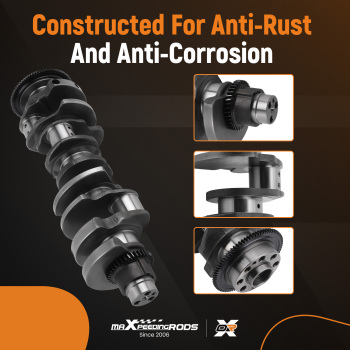 1340151010 Crankshaft compatible for Toyota Land Cruiser VDJ200 compatible for Lexus LX450 1VD-FTV Diesel