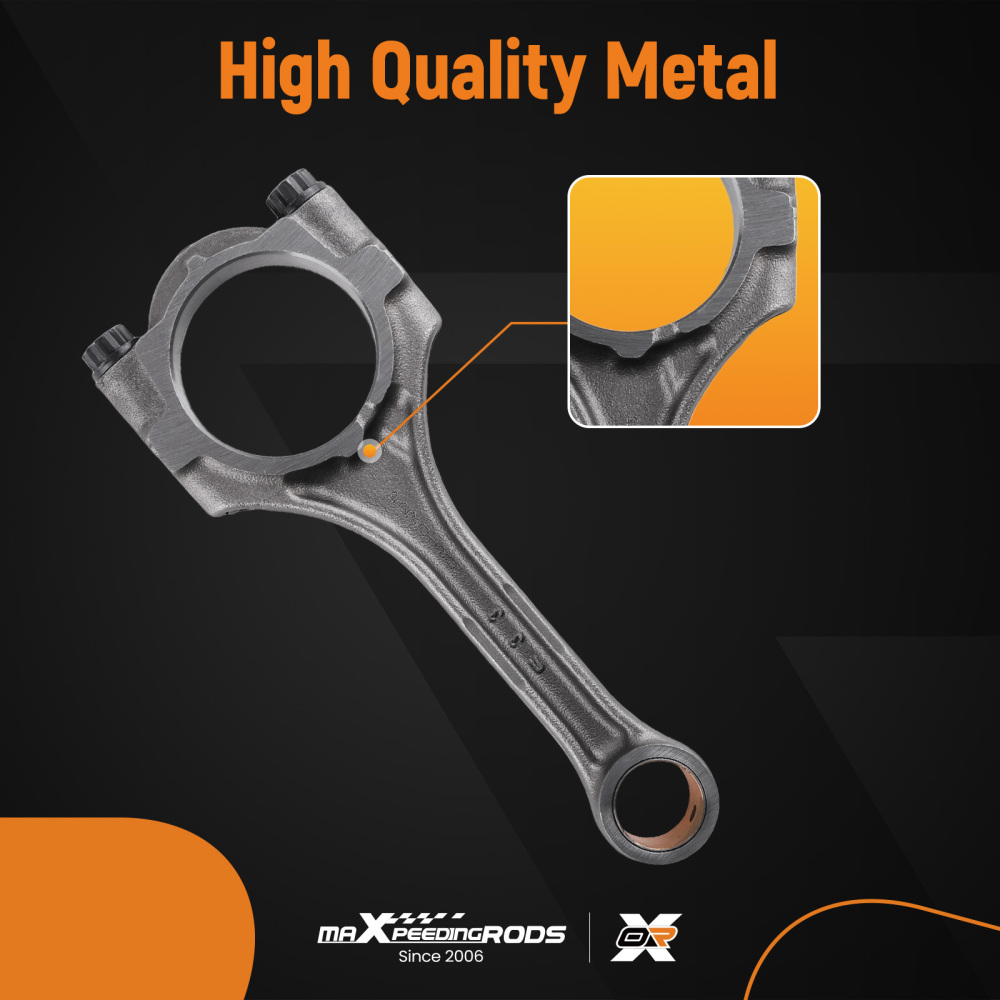 2.4L Engine Rebuild Piston Gasket Timing Kit - Crankshaft Rods compatible for Toyota 2RZ-FE