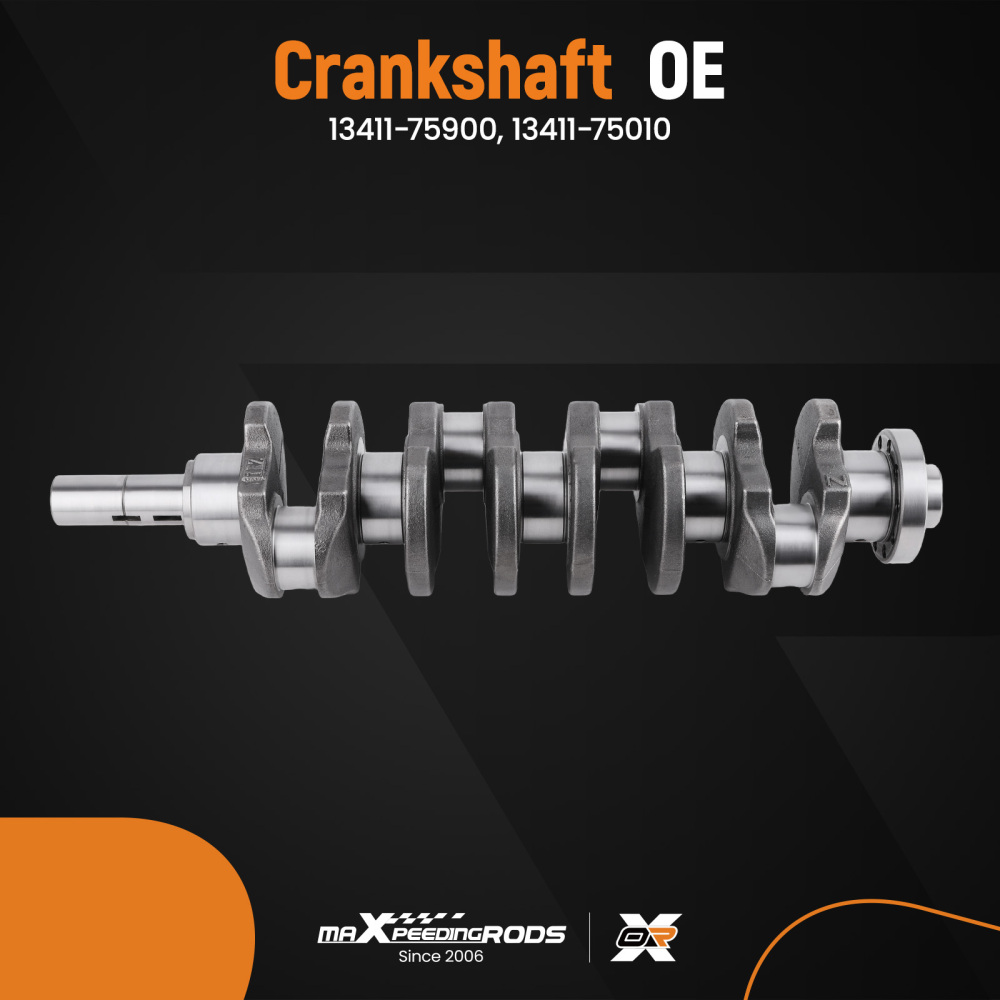 2.4L Engine Rebuild Piston Gasket Timing Kit - Crankshaft Rods compatible for Toyota 2RZ-FE