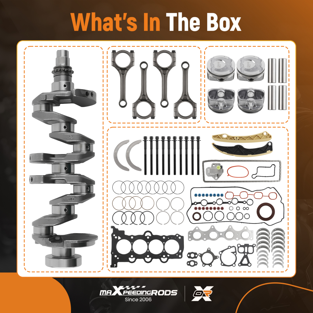 Engine Rebuild Kit - Crankshaft Con Rods Gasket Kit compatible for HYUNDAI KIA 1.6L