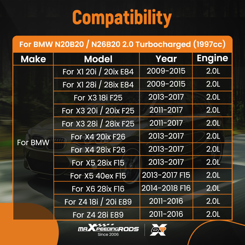 Vilebrequin Moteur compatible pour BMW X1 X3 X4 X5 N20B20 2.0T 11217640165 11217599247