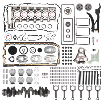 N55 3.0L Engine Overhaul Rebuild Kit - Crankshaft / ConRods / Timing Set compatible for BMW