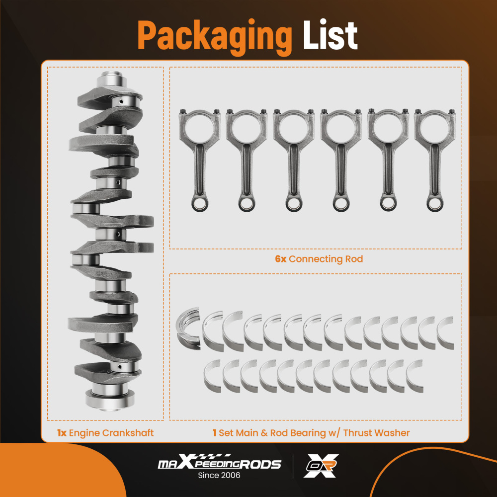 Set Albero Motore compatibile per BMW Serie 7 F02 740Li N55 3.0L ActiveHybrid 7580483