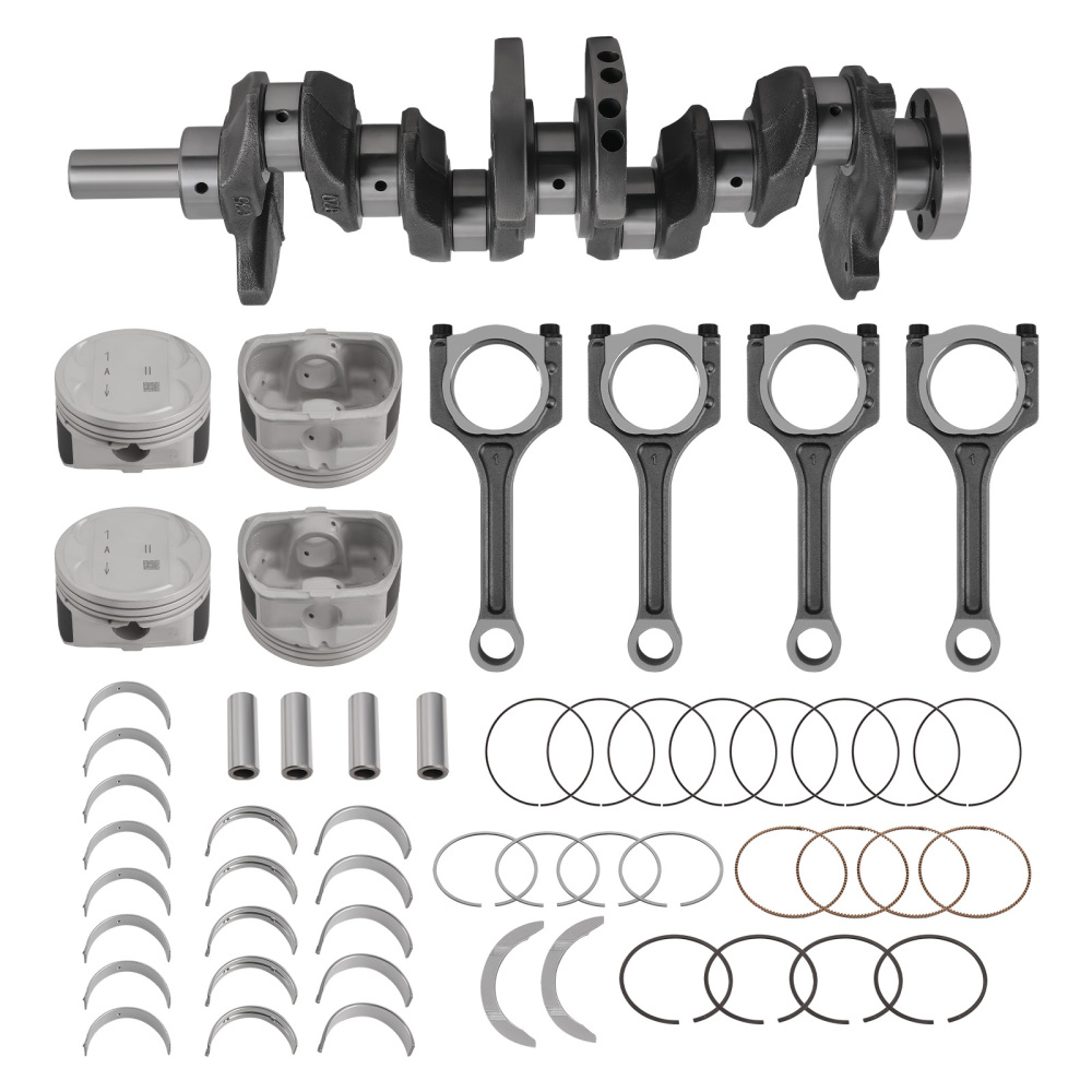 G4KD 2.0L Engine Crankshaft Rods Piston Kit Bearings Set compatible for Hyundai Kia Optima