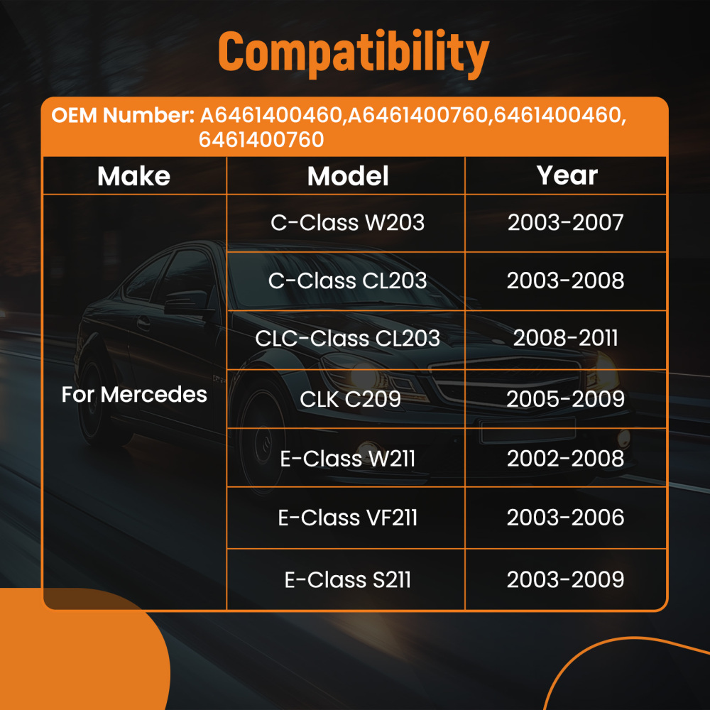 Valvola EGR compatibile per Mercedes Benz C E Class CLC CLK W203 W211 CL203 W211 6461400460