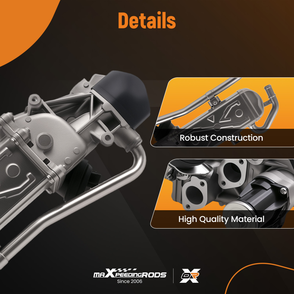 Compatible for VW Polo compatible for Audi A1 compatible for Seat Ibiza compatible for Skoda EGR Exhaust Gas Valve Cooler 03L131512BH