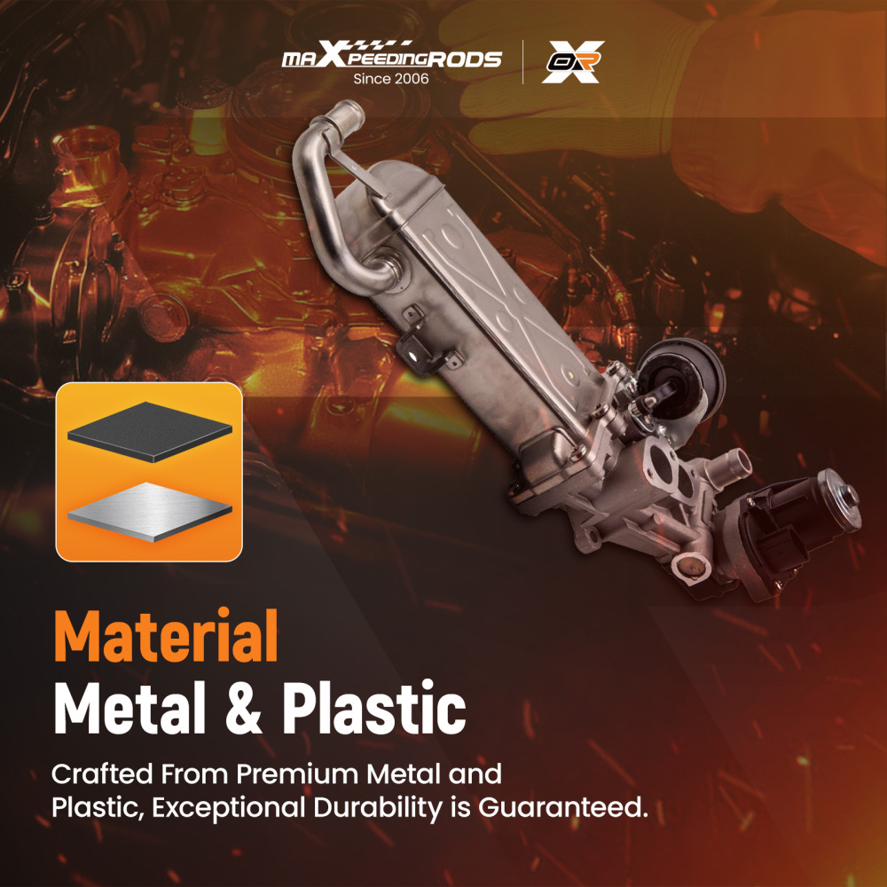 EGR Valve Cooler compatible for VW Audi Seat Skoda 1.6TDi 2.0TDi Diesel 03L131512CF AGR