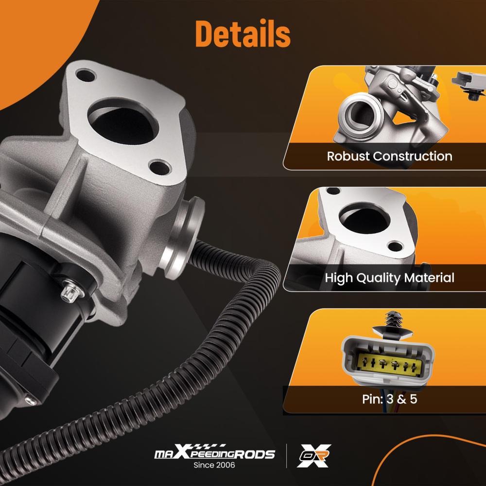 Compatible for Volvo V50 MW 05-11 Estate 1.6 D EGR Valve Outlet AGR 1254382 1313847 1229960