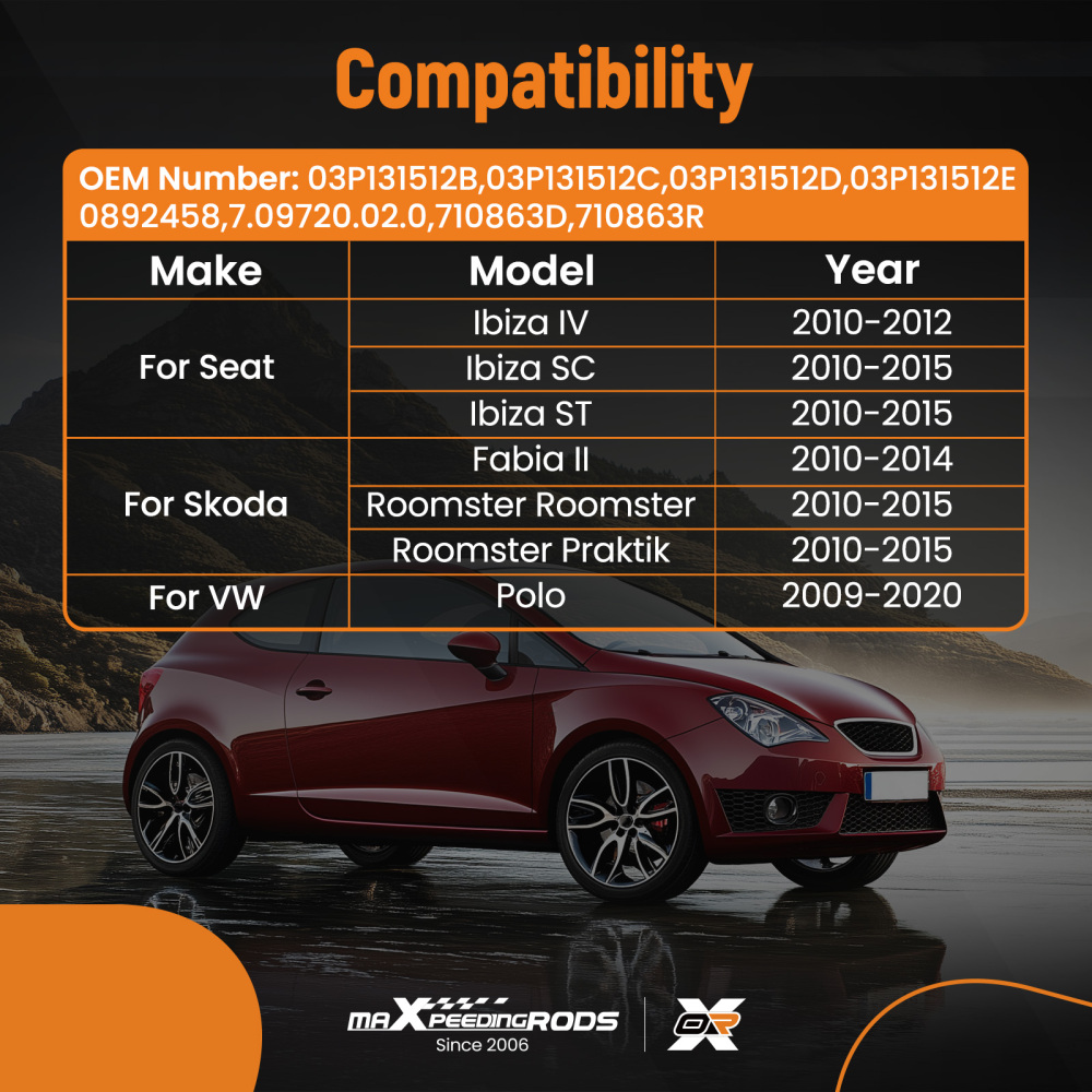 Valvola EGR compatibile per Seat Ibiza IV 1.2L Diesel 2010-2012 03P131512B with Cooler