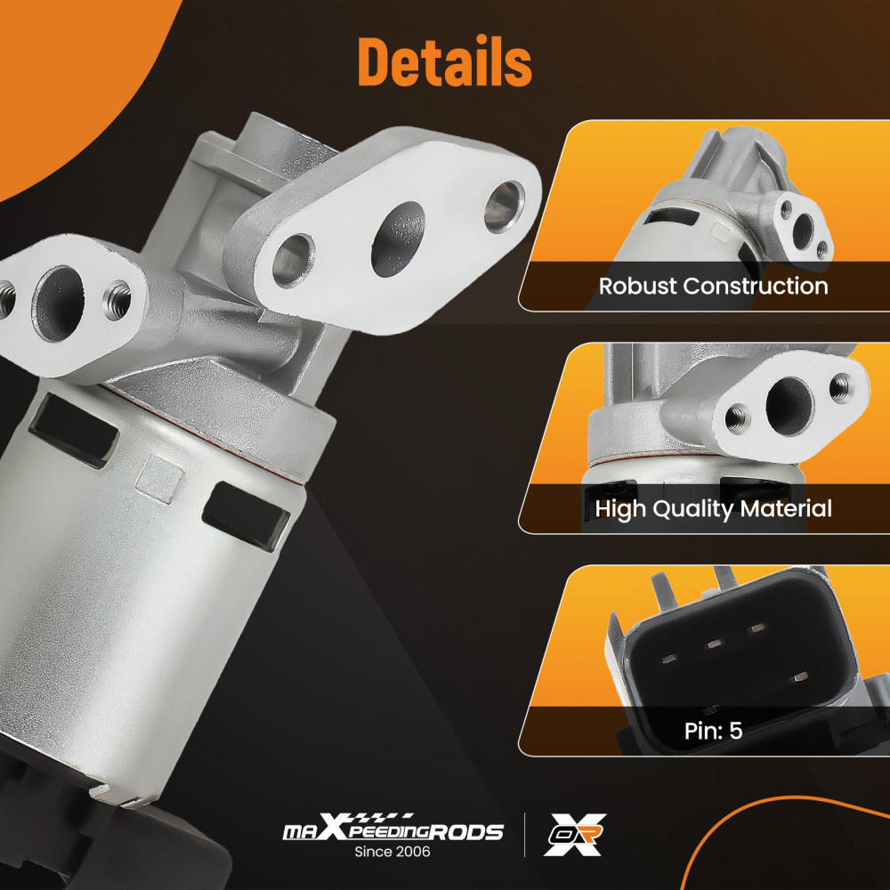 1PC EGR Valve w/ Gasket compatible for Chrysler TownCountry 3.8L 2005-2007 4861662AC