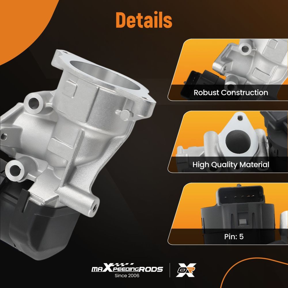 EGR Valve compatible for Volvo Ford Peugeot 9656612380 161831 1618GZ 2.0TDCi 2.0TDi 2.0HDi