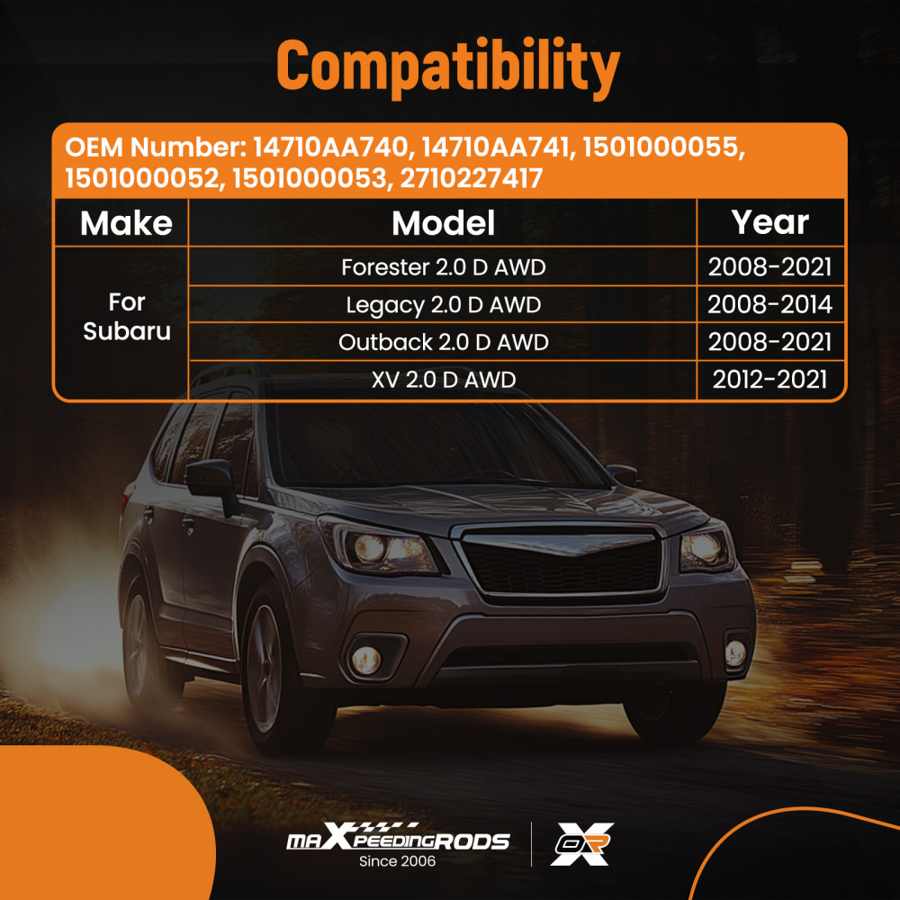 Valvola EGR compatibile per Subaru Forester Legacy Outback XV 2.0D AWD 14710AA740 Elettrico