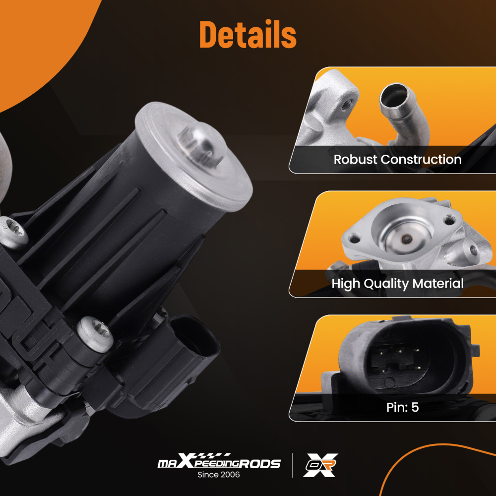 EGR Valve compatible for Ford Ranger Transit compatible for Peugeot Boxer compatible for Citroën Relay 2.2 Diesel 1730360