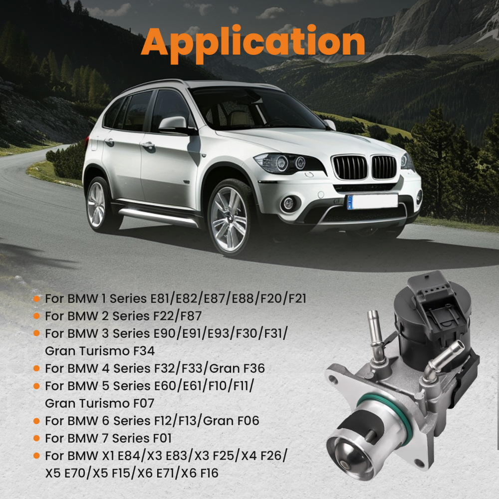 Compatible for BMW X1 E84 X3 E83 F25 X4 F26 EGR Valve Exhaust Gas Recycling 11717810871 AGR