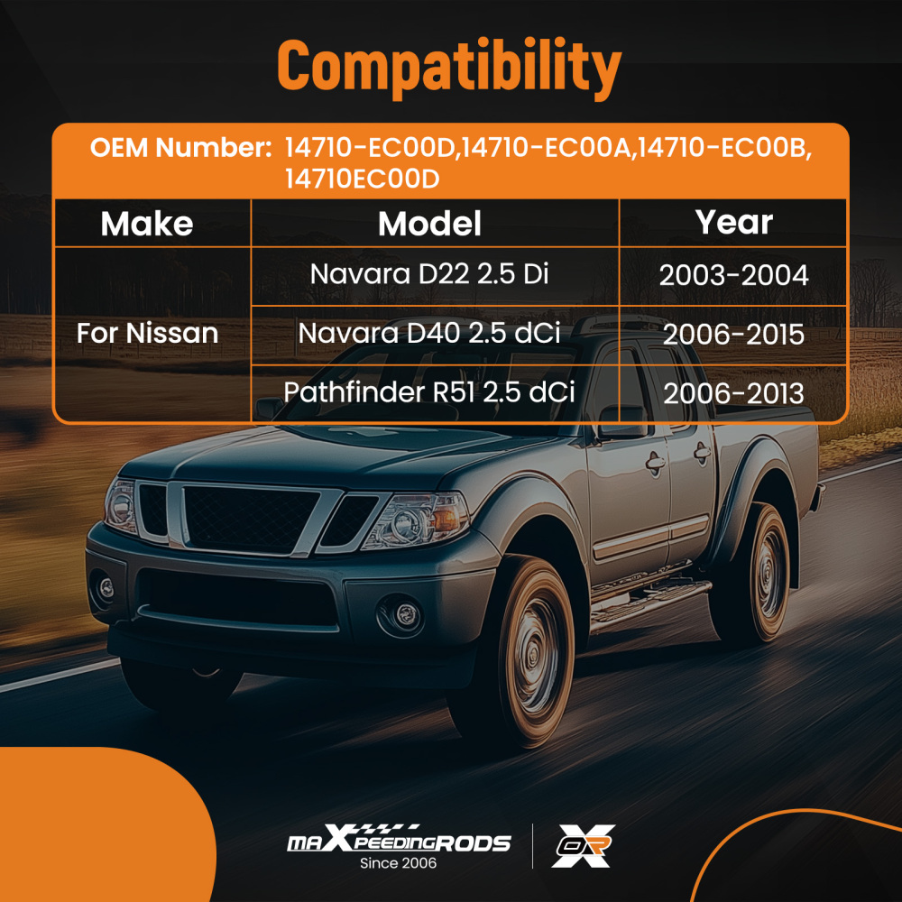 EGR Valve compatible for Nissan Navara D22 D40 Pathfinder R51 2.5L2003-2015 14710-EC00