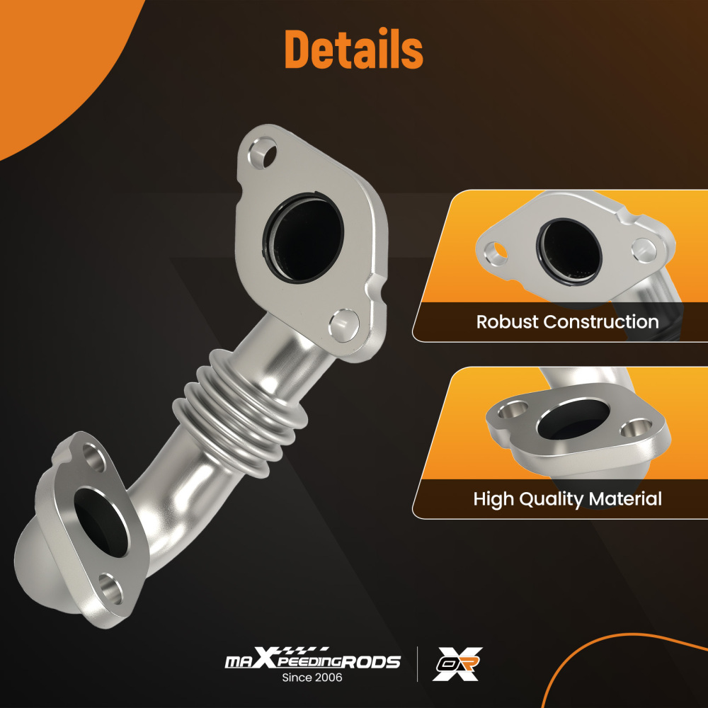 1PC EGR Pipe compatible for Audi A4 A6 Q5 2008-2016 compatible for VW Transporter 03L131521J