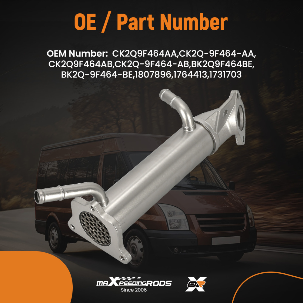 EGR Cooler w/Gasket compatible for Ford Transit Custom/Tourneo 2.2 TDCi 2012-2019 1807896